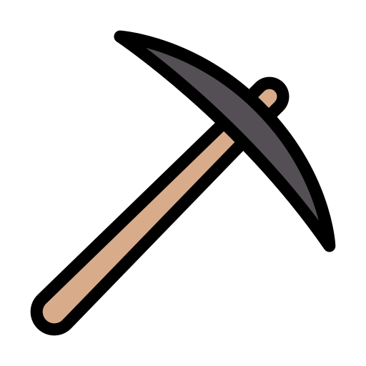 Hatchet Vector Stall Lineal Color icon