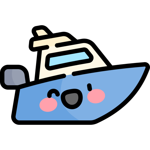 schnellboot Kawaii Lineal color icon