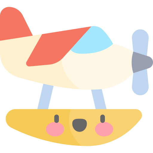 Floatplane Kawaii Flat icon