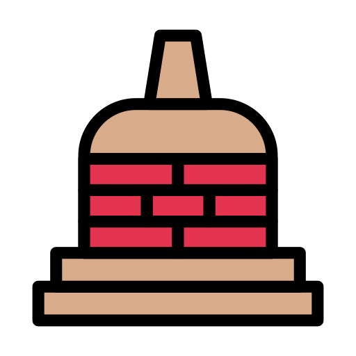 храм Vector Stall Lineal Color иконка