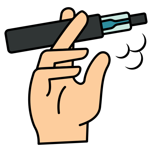 Electronic cigarrette Generic Outline Color icon