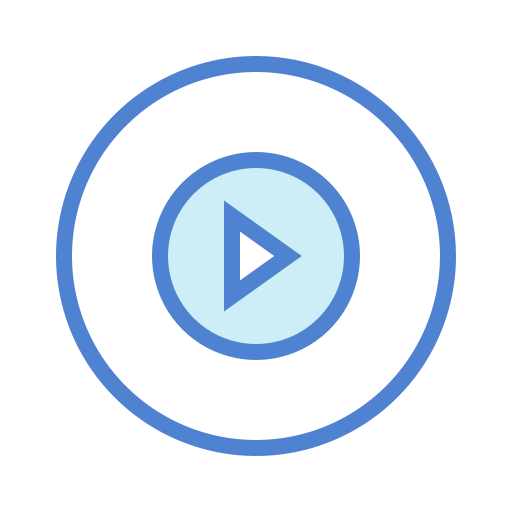 Play button Generic Blue icon