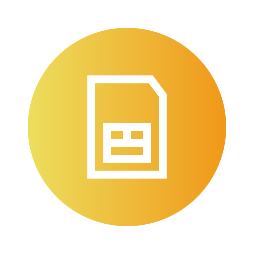 simカード Generic Flat Gradient icon