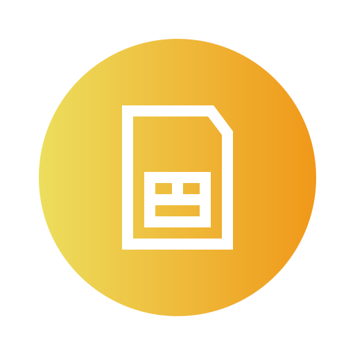 sim 카드 Generic Flat Gradient icon