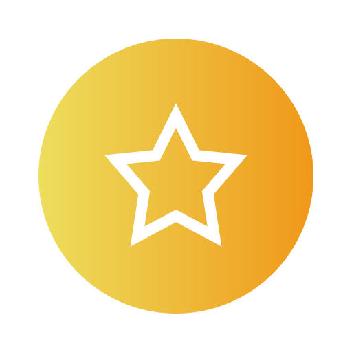 Звезда Generic Flat Gradient иконка