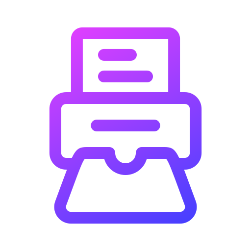 Fax machine Generic Gradient icon