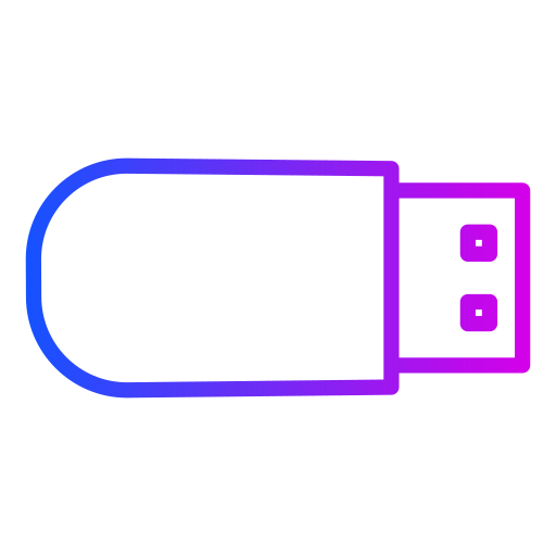 flash-disk Generic Gradient icon
