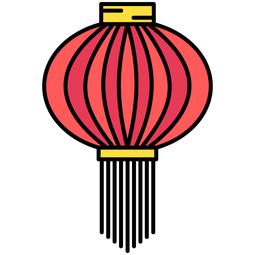 중국 등불 Generic Outline Color icon