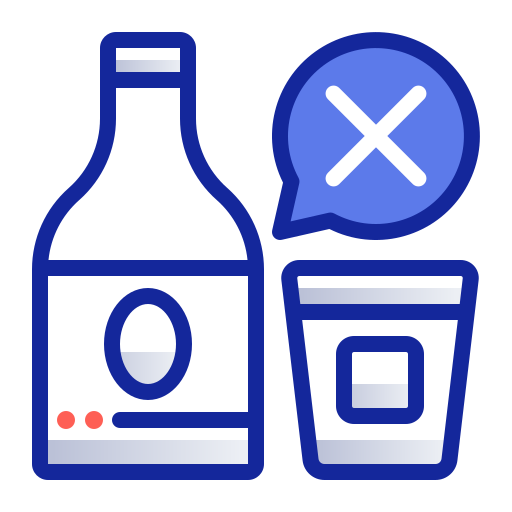 no alcohol Generic Outline Color icono