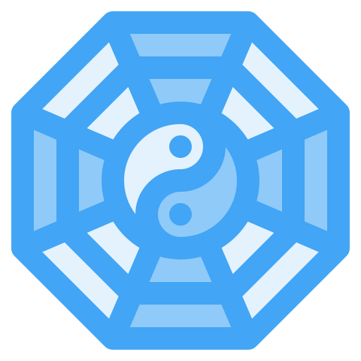 Yin yang Generic Blue icon