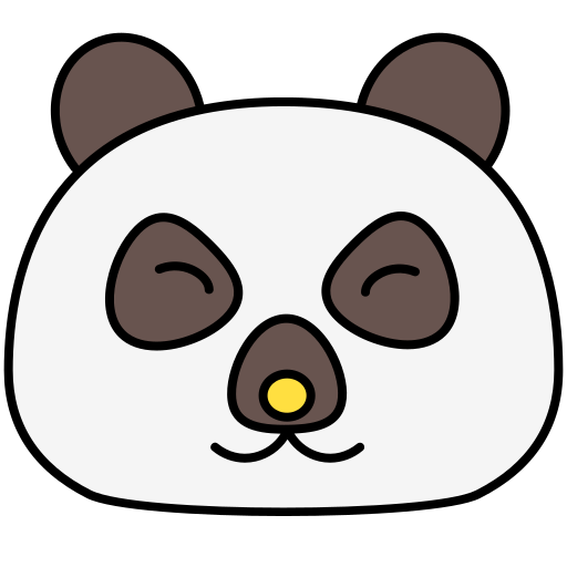 panda Generic Outline Color Icône