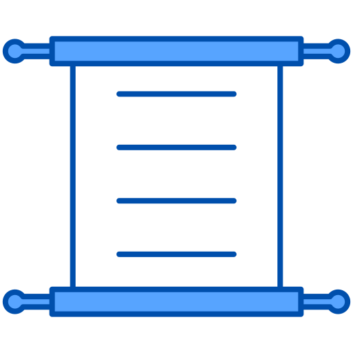Scroll Generic Blue icon