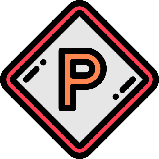 Parking sign Detailed Rounded Lineal color icon