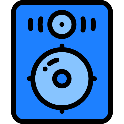 Speaker Detailed Rounded Lineal color icon