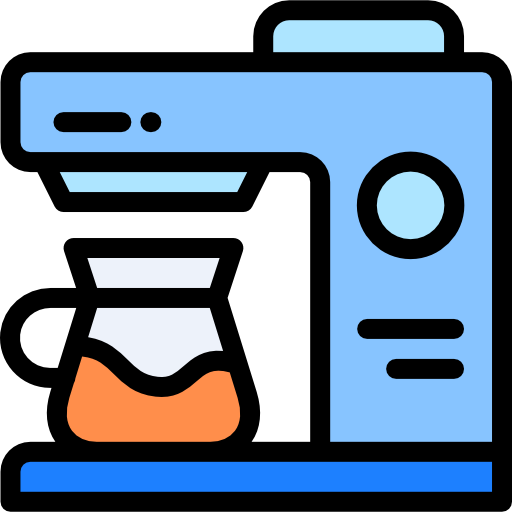 Coffee machine Detailed Rounded Lineal color icon