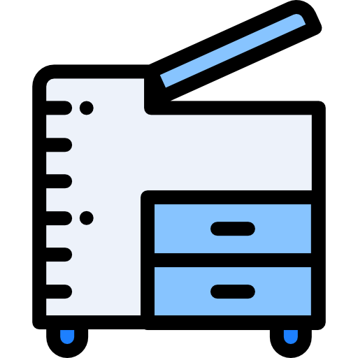 Copier Detailed Rounded Lineal color icon