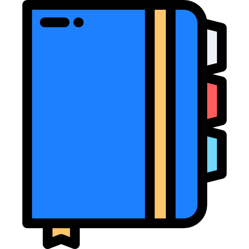 ノート Detailed Rounded Lineal color icon