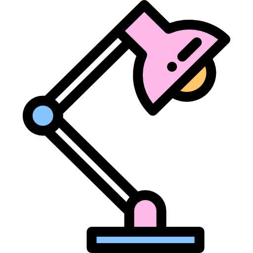 lampada da scrivania Detailed Rounded Lineal color icona