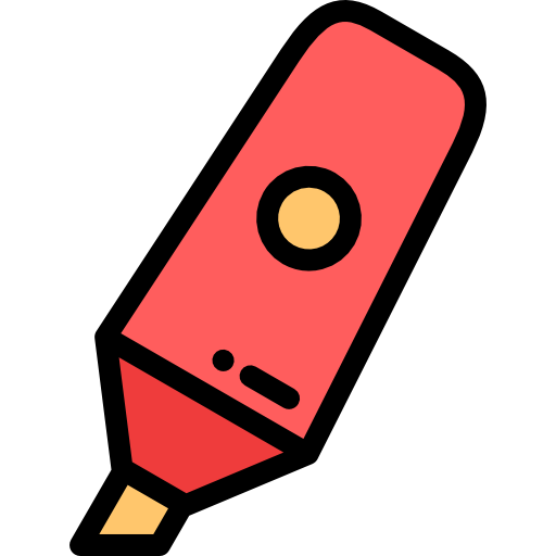 Marker Detailed Rounded Lineal color icon