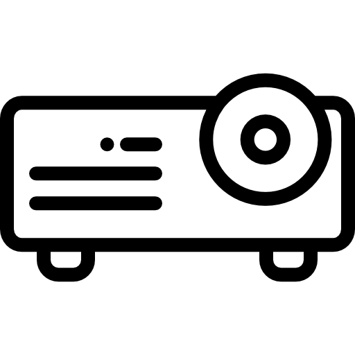 プロジェクター Detailed Rounded Lineal icon
