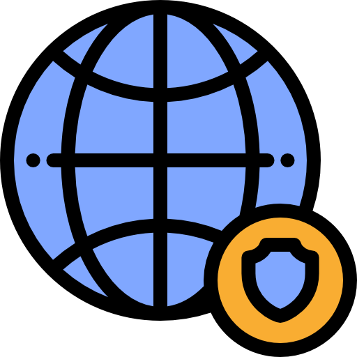 Worldwide Detailed Rounded Lineal color icon