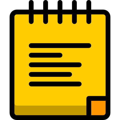 Notes Stockio Lineal Color icon