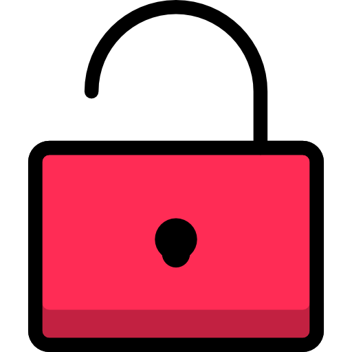 Open padlock Stockio Lineal Color icon