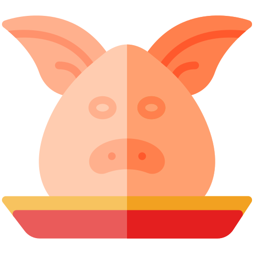 varkensvlees Generic Flat icoon