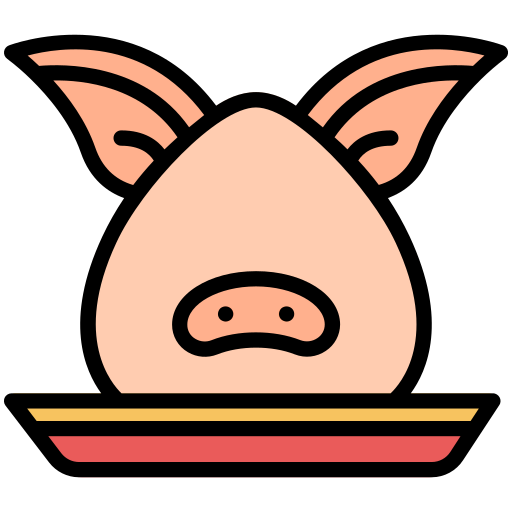 Pork Generic Outline Color icon