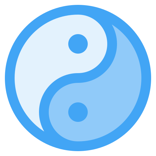 yin yang Generic Blue Ícone