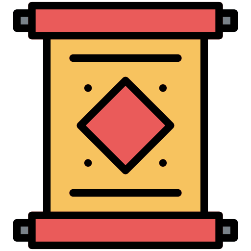 Scroll Generic Outline Color icon