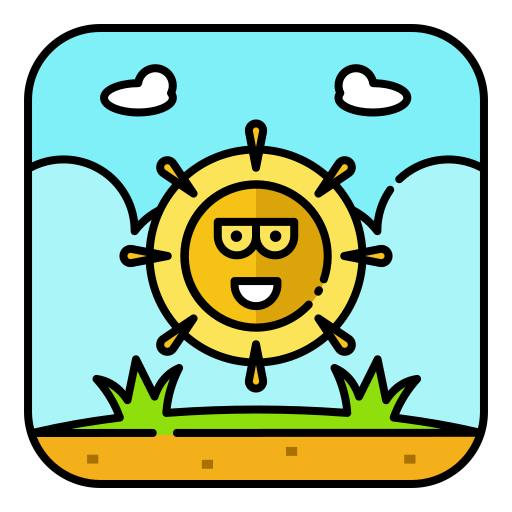 sonnig Generic Outline Color icon