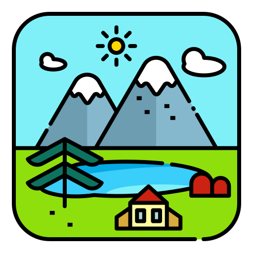 山 Generic Outline Color icon