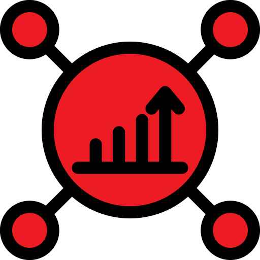 Analytics Generic Outline Color icon