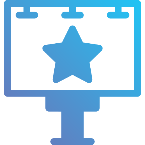 gwiazda Generic Flat Gradient ikona