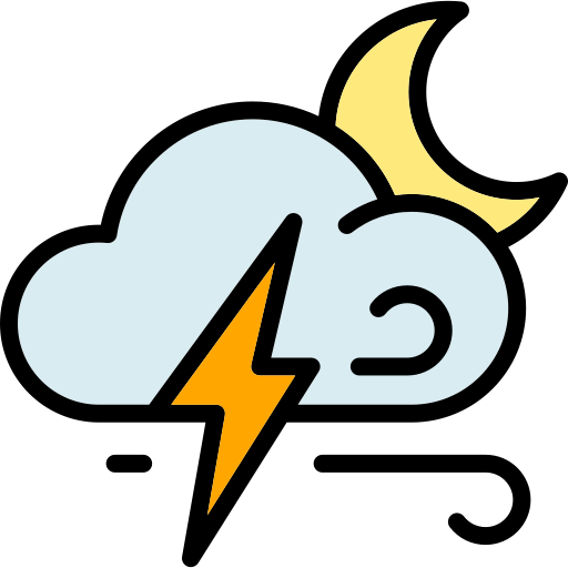 gewitter Generic Outline Color icon