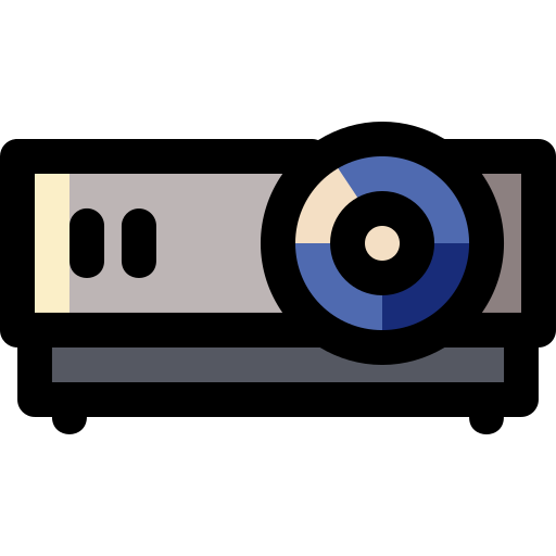 Projector Generic Outline Color icon