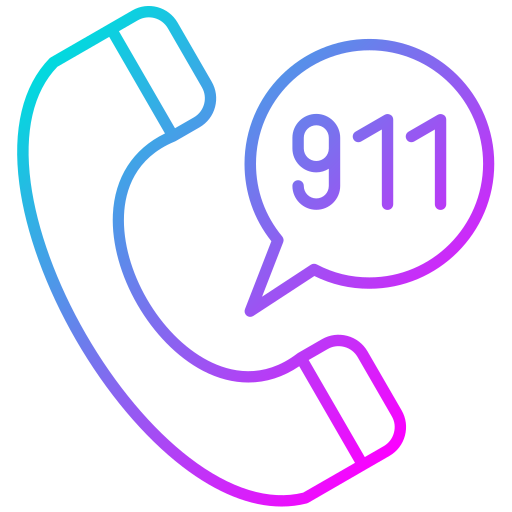 911 zadzwoń Generic Gradient ikona
