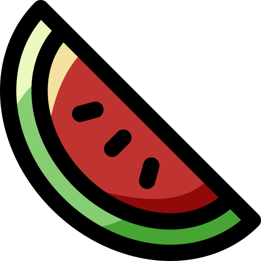 wassermelone Generic Outline Color icon