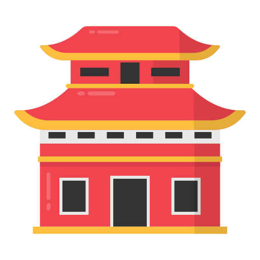 Chinese temple Generic Flat icon