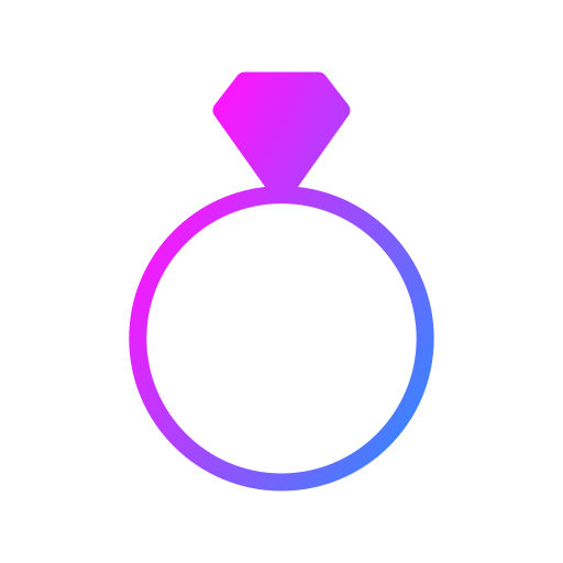 anello di fidanzamento Generic Flat Gradient icona