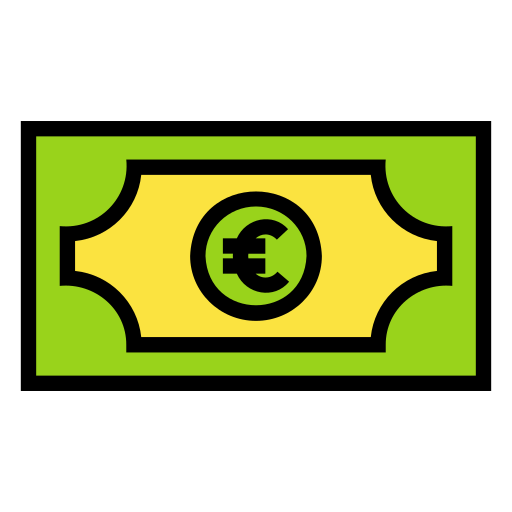euro Generic Outline Color icono