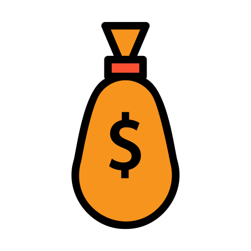 sac d'argent Generic Outline Color Icône