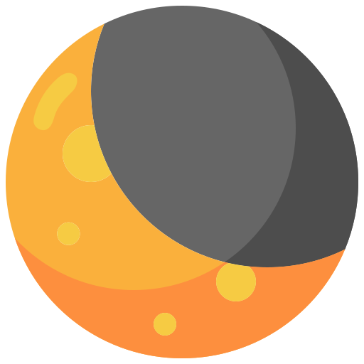luna crescente Generic Flat icona