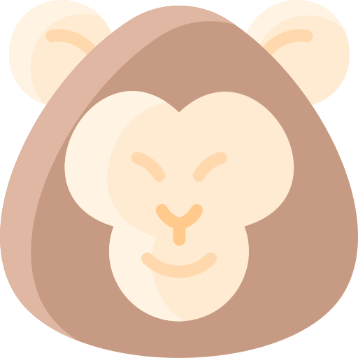 Monkey Vitaliy Gorbachev Flat icon