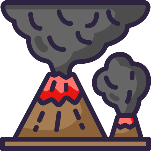 Volcanic Generic Outline Color icon