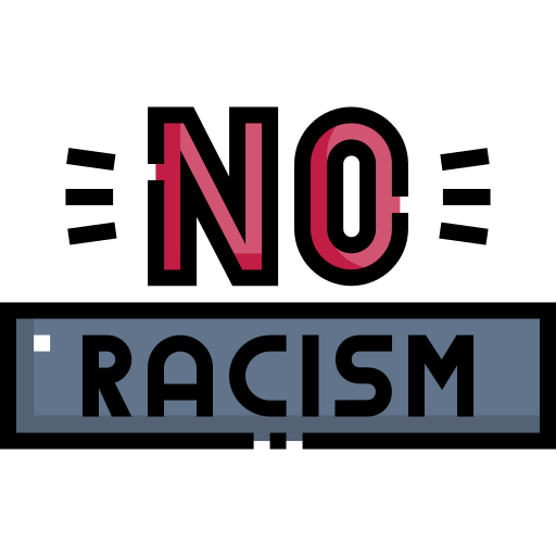 No racism Detailed Straight Lineal color icon