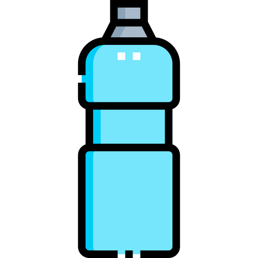Бутылка с водой Detailed Straight Lineal color иконка