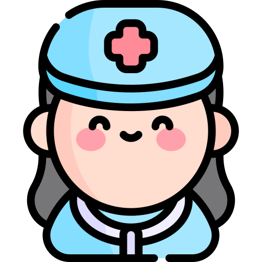 médico Kawaii Lineal color icono