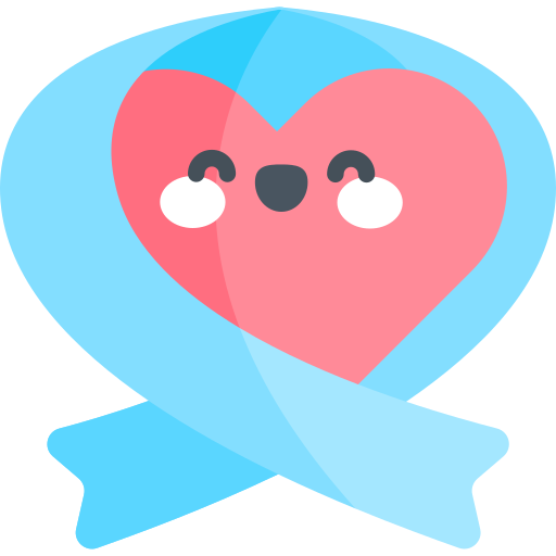 Сердце Kawaii Flat иконка